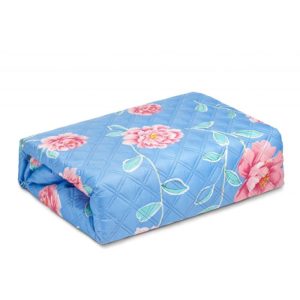 Cuvertura de pat, 200x220 cm, Soft Touch, Imprimeu Floral, Albastru , MELT118
