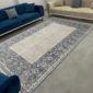 Covor Luxury Roma, 70% Acryl și 30% Vascoza, Design Modern, Albastru/Gri, Densitate 2800 gr/m2, ROXR01A1004