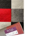 Covor Garden, 60% Polipropilena / 40% Polyester, Design Modern, Rosu/Negru/Gri, Densitate 2600 gr/m2