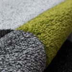 Covor Garden, 60% Polipropilena / 40% Polyester, Design Modern, Verde/Negru/Gri, Densitate 2600 gr/m2