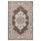 Covor living/dormitor, 70% Polyester și 30% Bumbac, Design Clasic Traditional, Maro, Densitate 2800 gr/m2