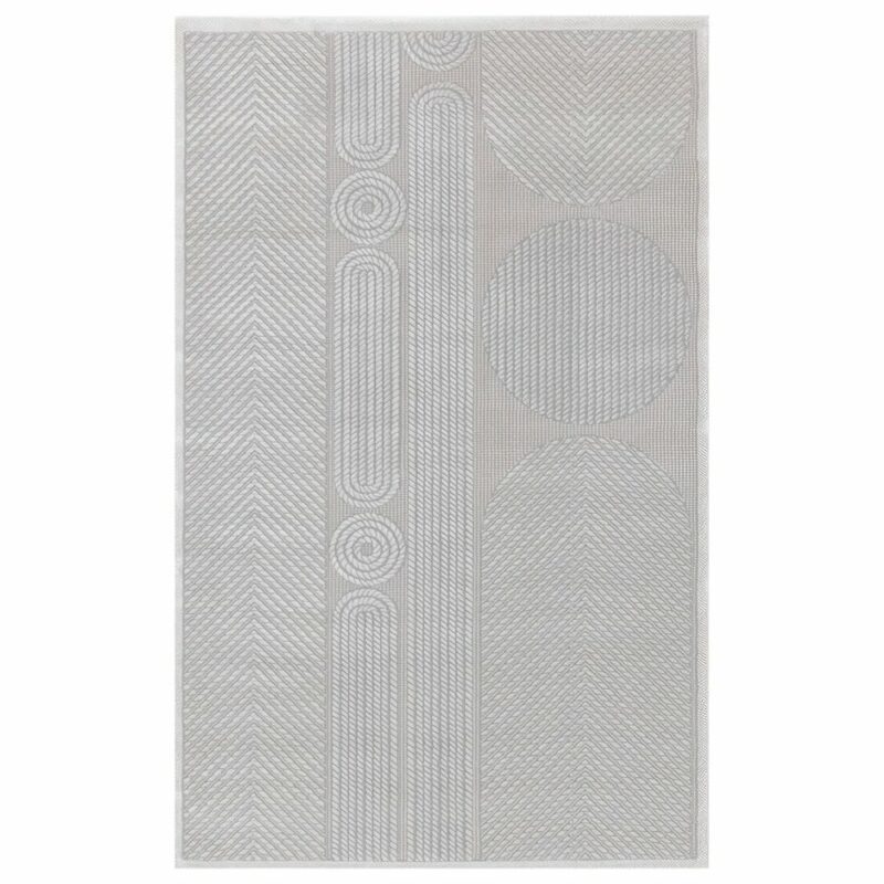 Covor Premium, Gri, Living/Hol/Dormitor, Modern, 70% Polyester / 30% Polipropilenă, Model Heritage Loom